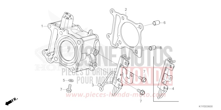 ZYLINDER von PCX 125 PEARL DARK ASH BLUE 2 (PB426) von 2025
